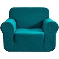 CHUN YI 1 Pieza Funda de Sofá Elástica para 1 Plaza- Protector Antideslizante Ajustable- Funda de Sillón de Tejido…